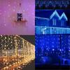 13-130ft Vorhang Eiszapfen Lichter LED Lichterkette Weihnachten Innen Außen Hochzeit Party Lichterkette
