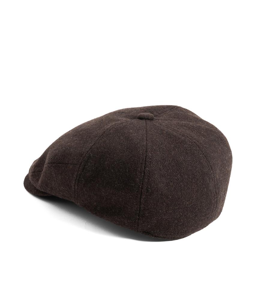 Waildeubeuligseu Melton Wool Hunting Cap (Dark Brown)