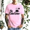 The Codefather Shirt Computer Teacher TShirts Coding Shirt Gift for Coder Computer Programmer Engineer TShirts for Men