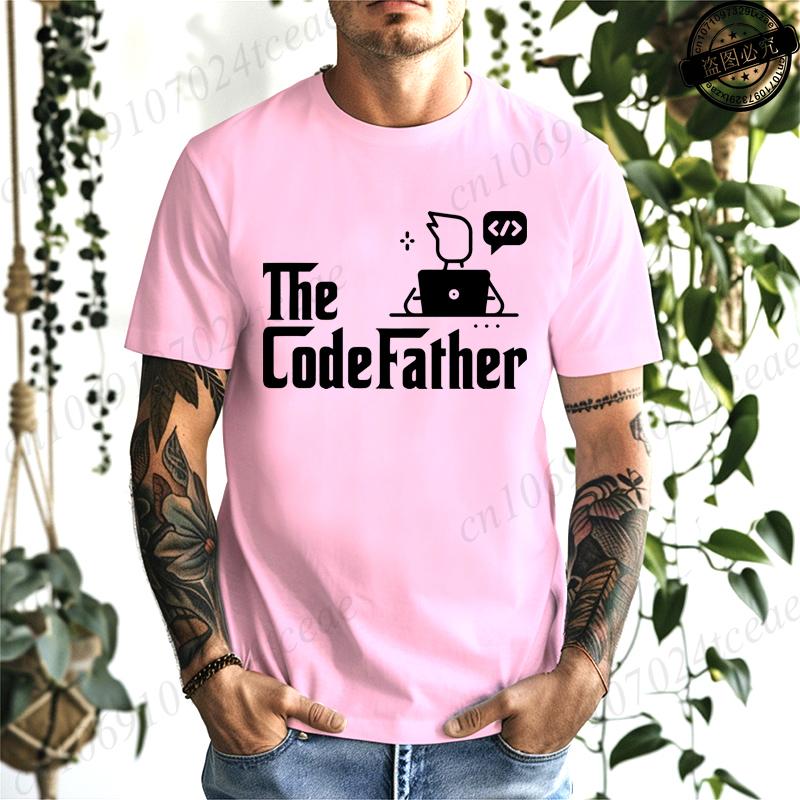 The Codefather Shirt Computer Teacher TShirts Coding Shirt Gift for Coder Computer Programmer Engineer TShirts for Men