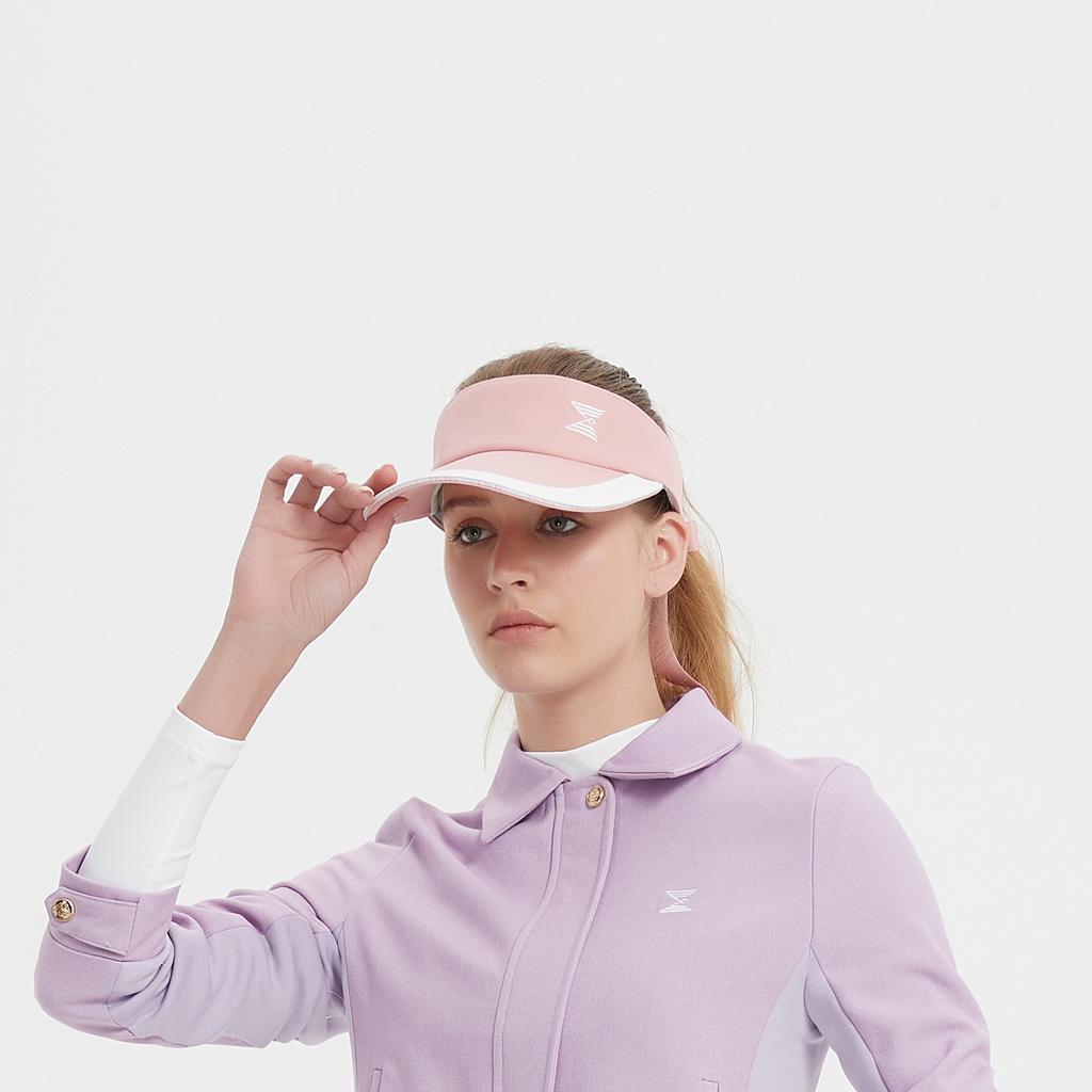 E.PARCA Side Logo Ribbon Visor (Light Pink)