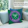 W-Wimbledon Cool Pillow Case Short Plush Sofa Decorative Gift Home Double-sided Printing Cushion