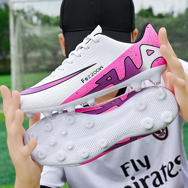 Foreign trade 2025 new low-top football shoes boys and girls students training broken nails TF indoor football shoes couple models