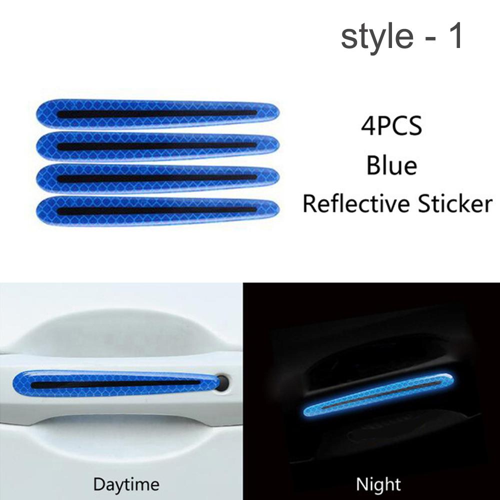 Universal-Carbon Faser Auto Tür Griff Farbe Scratch Protector Aufkleber Abdeckung Schutz Schutz Film Auto Sicherheit Reflektierende