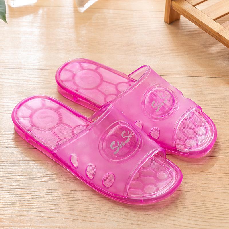 Kristall Hausschuhe Damen rutschfest transparent Sandalen Plastik altmodisch nostalgisch klassisch Zuhause drinnen Jelly Zuhause Plastik