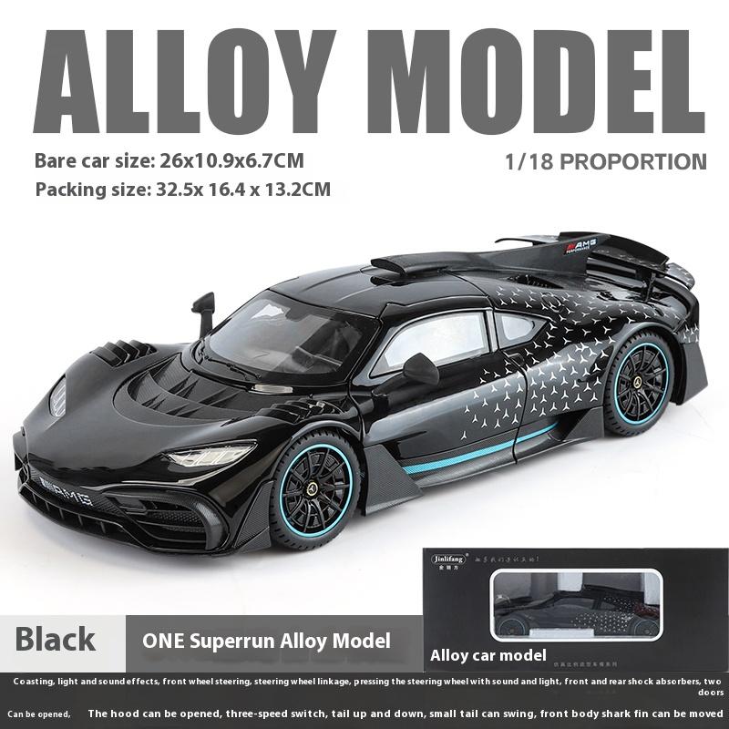 1/18 BENZ AMG ONE Alloy Super Sports Car Model Sound and Light Boy Toy Car Model Figure Birthday Gift Collection Desk Decoration