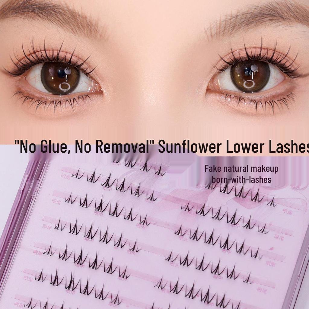 Yu Xiaoya Large Capacity Easy-Apply No-Glue Three-Step Natural False Eyelashes