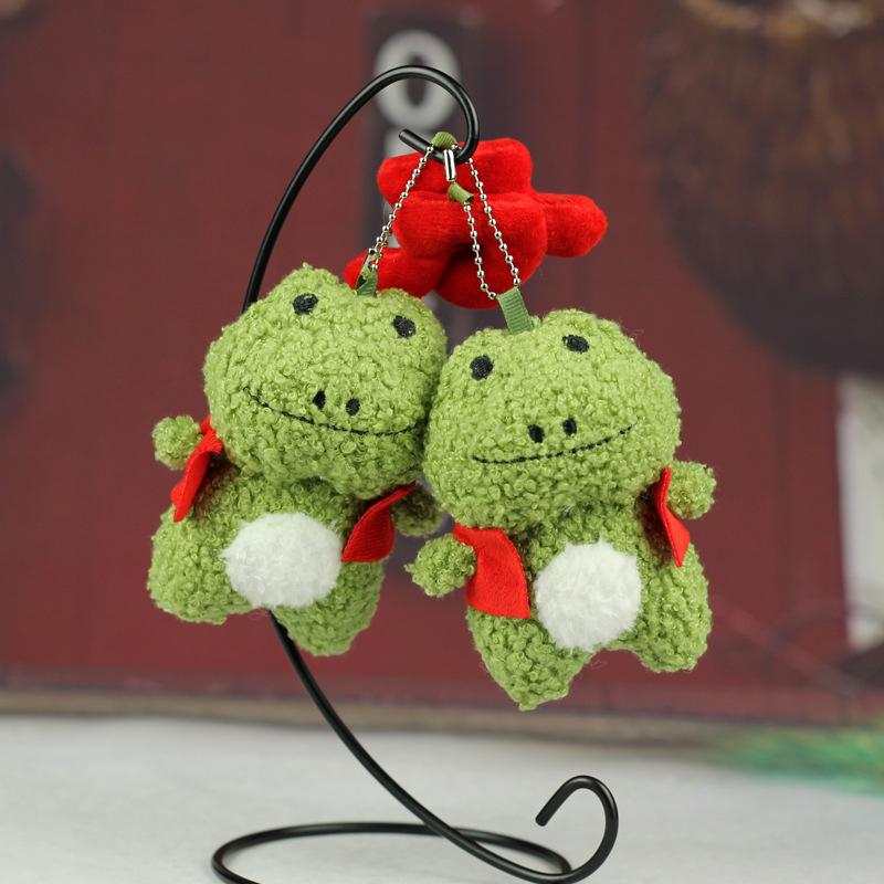 1Pcs Cute Little Frog Plush Toy Pendant Doll Car Keychain Pendant Bag Pendant Children'S Gift