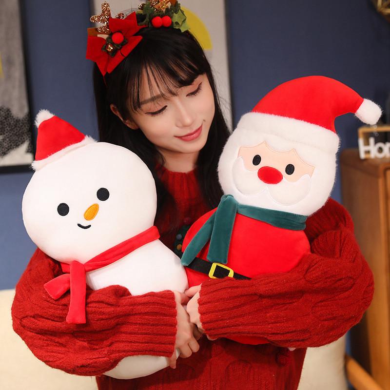 Santa Plush Adorable Claus Doll Snowman Stuffed Room Toys Kids Gift Christmas