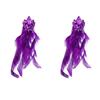 Exaggerated Floral Long Feather Tassel Earrings for Women, An Artistic Ear Accessory.