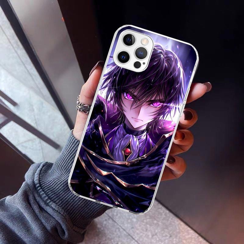 Code Geass Anime Phone Case For iPhone 17 Air 11 13 Mini 14 15 Plus 16 12 Pro Max 16E SE 7 8 Pattern Soft TPU Back Cover 17 Air