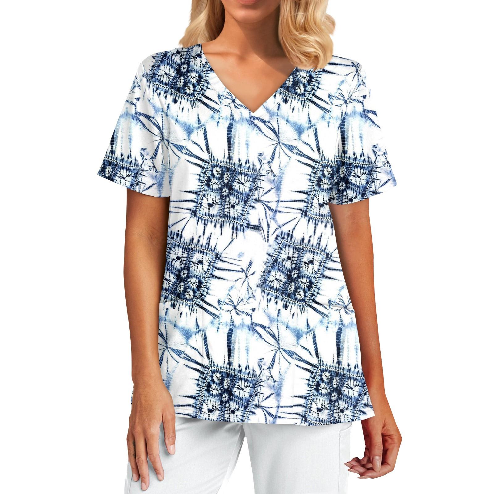 

Женская весенне-летняя повседневная однотонная свободная футболка с круглым вырезом и коротким рукавом XXL синий