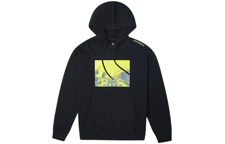 Converse Sweatshirts Men s Black Hooded Thickened Regular 10020816-A01 S