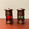 Antique Style Brass Mining Oil Lamps, Set of 3 Nautical Lanterns Home Decor