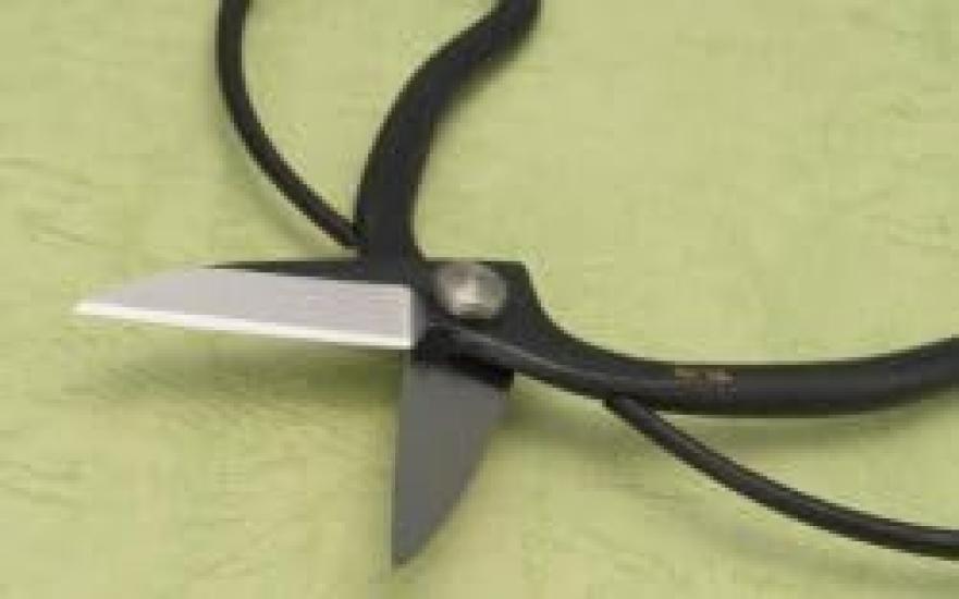 Tsurumaki-Messer, Okubo-Schere, 180 mm, Sanjo, traditionelle Schmiedewerkstatt, Gartenpflanze, Bonsai-Gartenarbeit, vielseitig, einfach zu verwenden, einfaches Beschneiden von Blumen