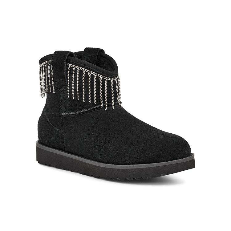 UGG Women's Lowmel Black Suede Sneakers 1127454-BLK