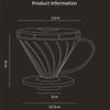 Reusable Espresso Coffee Dripper Funnel Plastic Hand Brewed Coffee Filter Cup Barista Brewing Tool Funnel Filters Coffeeware