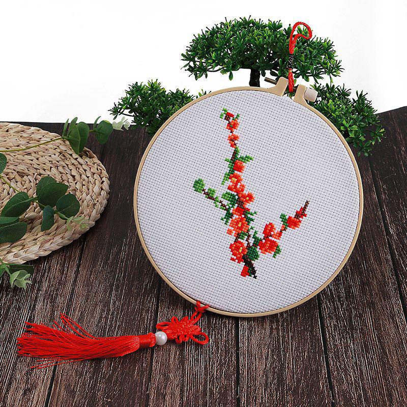 DIY Printed Cross-Stitch Kit for Beginner Children - Simple Thread Embroidery Material