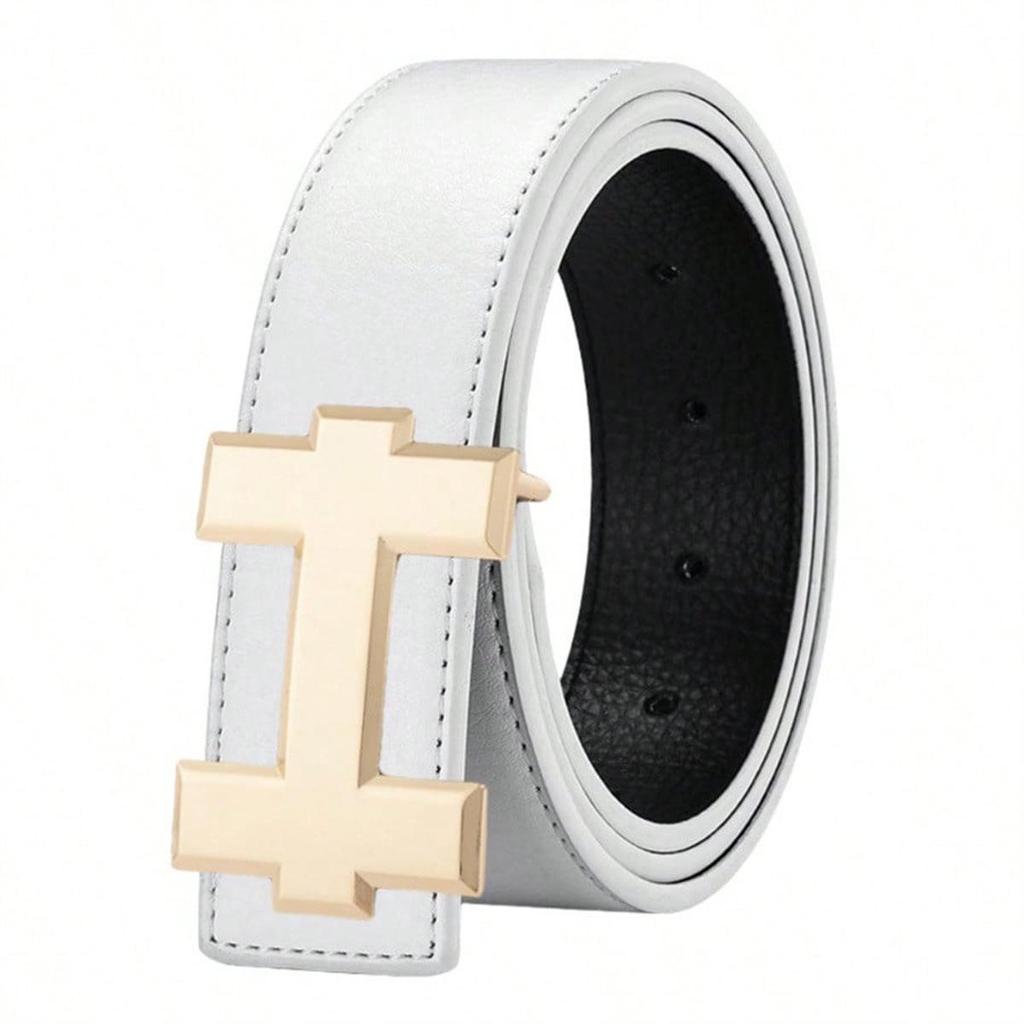 Neuer Herren-Gürtel aus Lychee-Körnerleder mit H-Schnalle - Stilvoll und vielseitig für Freizeitkleidung