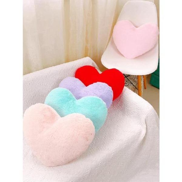 Liebeskissen Großes rotes Herzförmiges Kissen Flauschiges Herz Wurfkissen Dekorativ für Sofa Couch Bett Liebeszimmer Dekoration