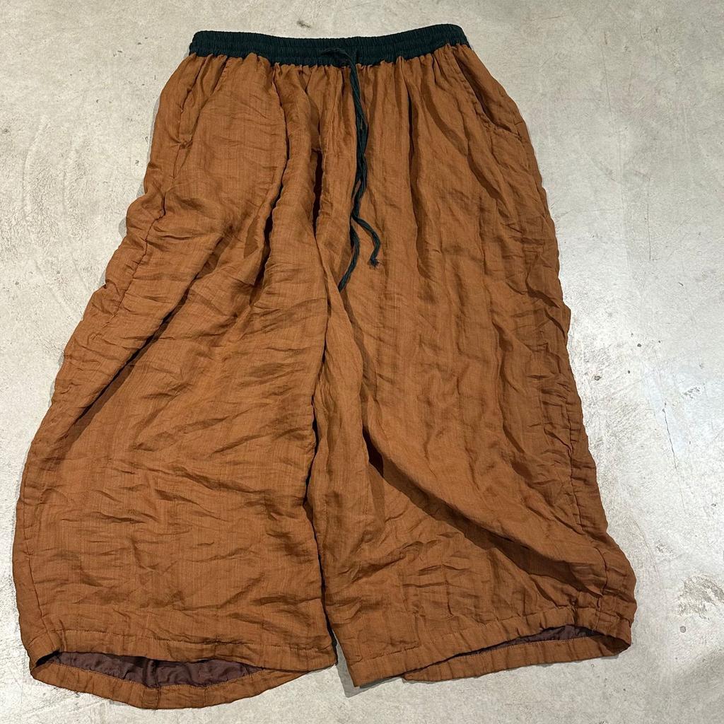 Johnature Women Vintage Wide Leg Pants Elastic Waist Autumn Trousers Loose Belt High Quality Pants