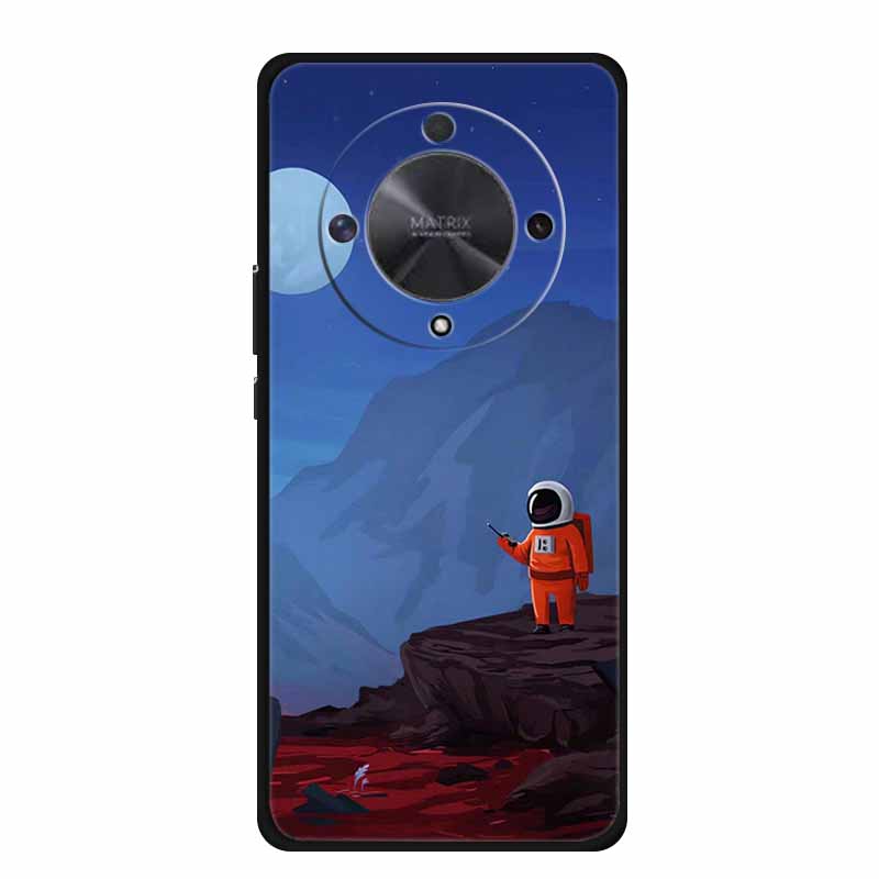 Gift Phone Cases for Honor X9a TPU Soft Silicone Back Cover for Huawei Honor X9 X 9A Funda Honor X9b X 9 a b Coque Spaceman Moon