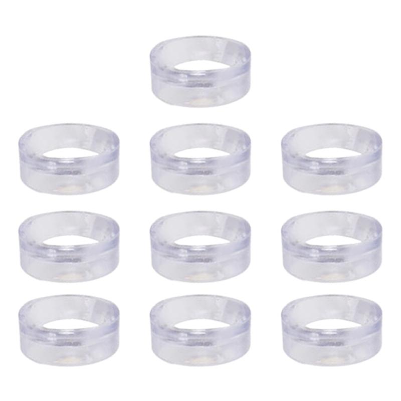 10Pcs Clear Baseball Stand Holder Plastic Round Display Stand Clear Rings Sphere Stand Plastic Baseball Display Holder