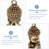 2Pcs Buddha Pendant Charm Brass Jewelry Craft Ornament for DIY Necklace Earring Bracelet Keychain Decor Eye Catching Design