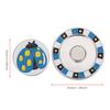 Zinc Alloy Double Layer Compact Golf Ball Marker Magnetic Hat Clip Cap Clamp Accessory SuppliesBlue Ladybug