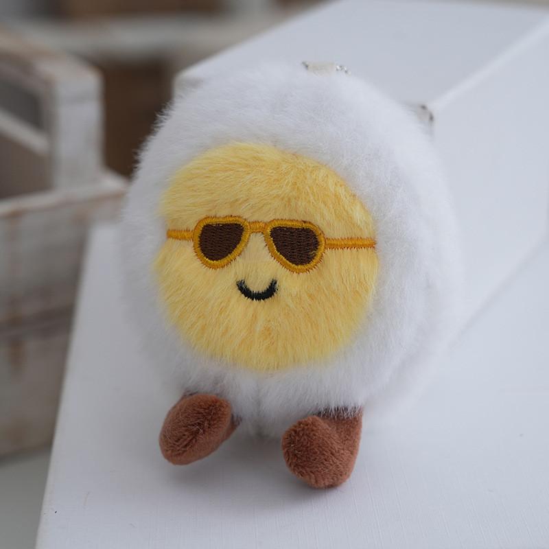 Cheerful Egg Boiled Plush Toy Pp Cotton Stuffed Animal Gift For  Decoration Bag