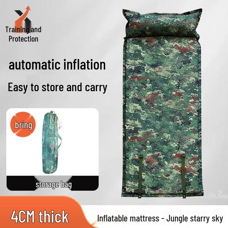 Self-Inflating Camping Sleeping Mat with Pillow