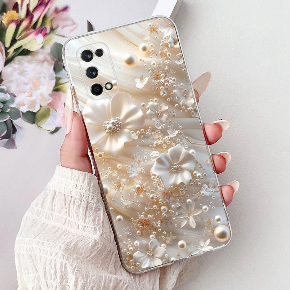 For Realme 7 Pro Case RMX2170 Cute Love Heart Painted Cover Soft Slim Phone Case For Realme 7 5G RMX2111 Realme7 Pro Fundas Bags