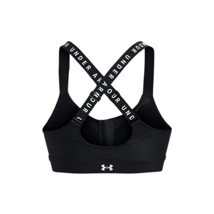 Under Armour Infinity High-Intensity Sports Bra With U-Back and Logo Print Women Underwear Black 1373860-001