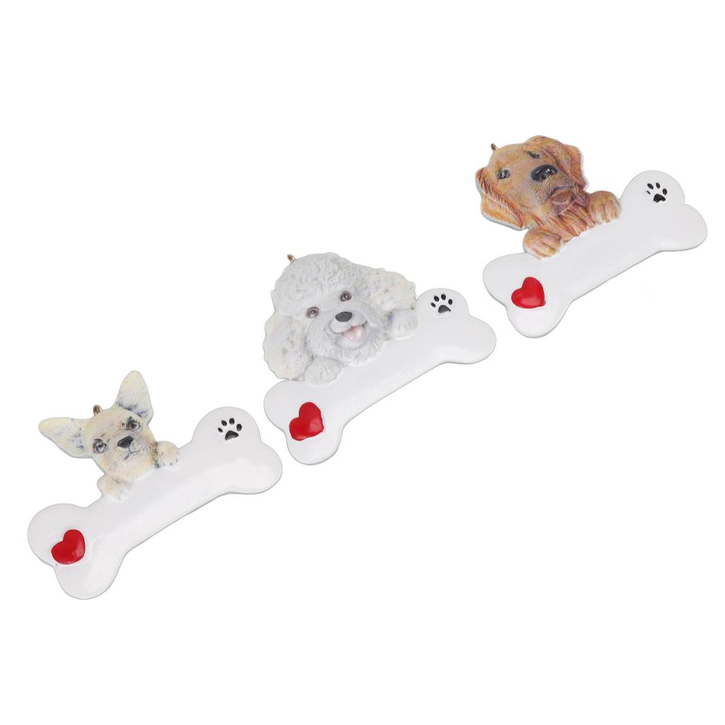 Christmas Tree Dog Resin Pendant Wear Resistant DIY Xmas Puppy Resin Pendant for Christmas Resin