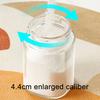2-In-1 Glass Salt Spice Dispenser with Press-Type Portion Control Airtight 180ml Seasoning