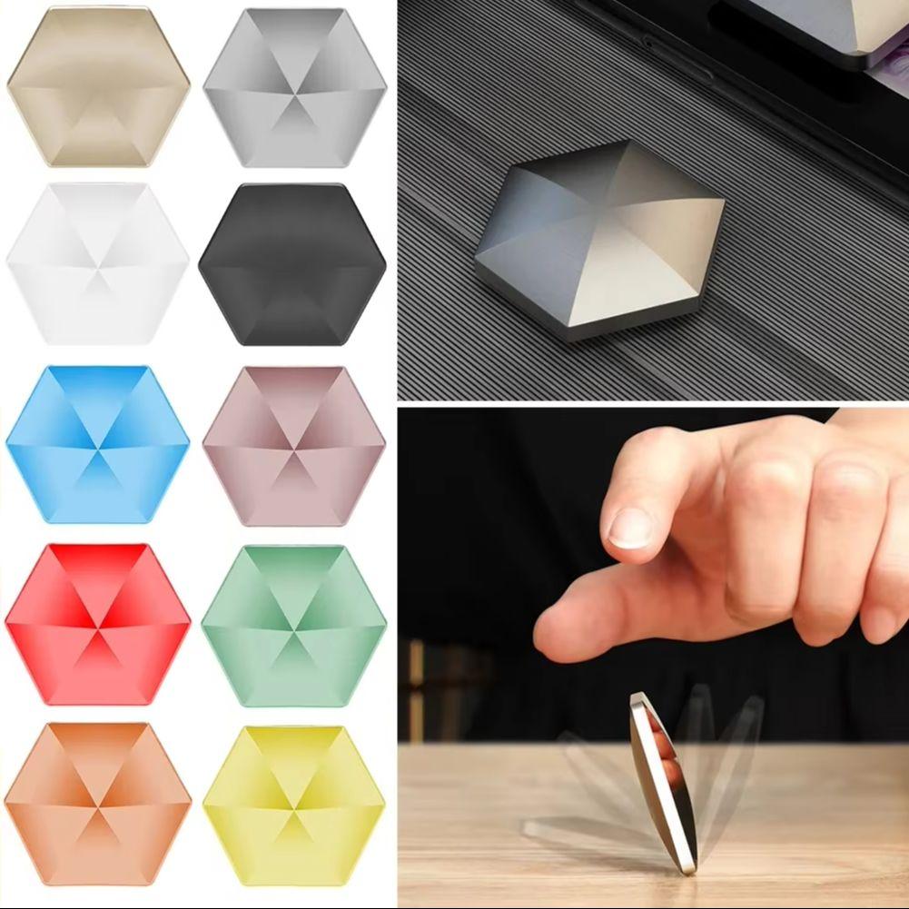 Hexagonal Square Fun Desktop Flip Toy - Fingertip Gyro Pocket Stress Relieving Artifact For Children And Adults