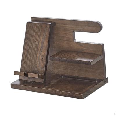 Wooden Phone Stand Display Storage Rack Anniversary Accessories Portable Universal Organizer