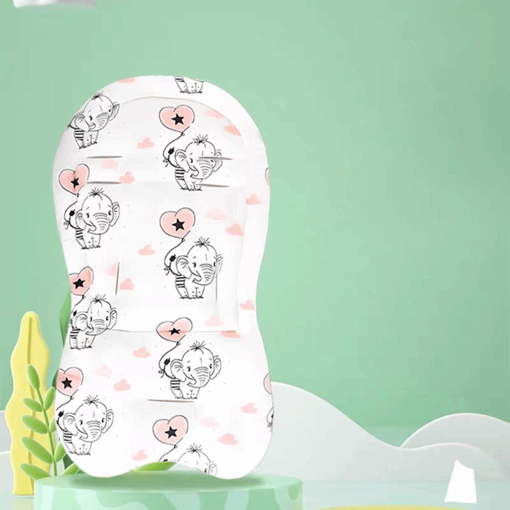 Comfortable Baby Pram Seat Mat Cartoon Printed Dining Chair Cotton Pad Baby Stroller Cushion  Kids