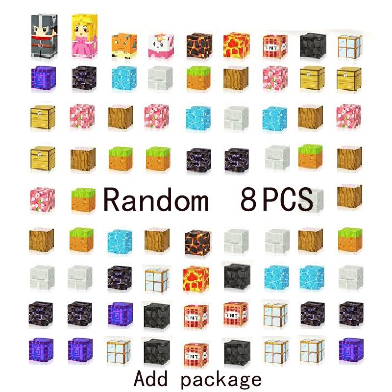 

Non-Toxic Nether Portal Magnetic Blocks Toy Build Magnet World Set For Children Stem Montessori Sensory Cubes For Toddlers Gift