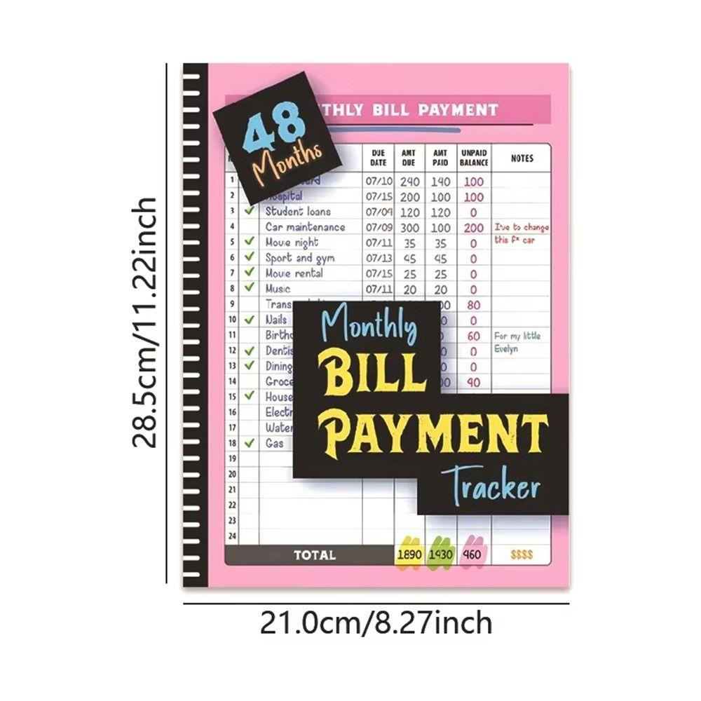 Financial Budgeting Bill Tracker Notebook  for Families Money Managers