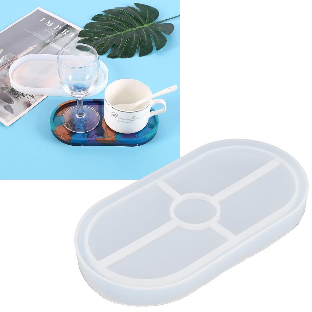 Oval Shape Silicone Tray Mold Raised Rim DIY Silicone Mold Professional Cake Mold  DIY Crafts