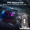4PCS Car Strobe Light 8Color Remote Motorcycle Flash Led Anti-collision Warning Lamp Waterproof Wireless Remote Control For Bike
