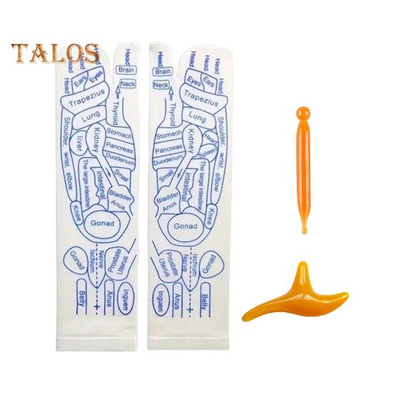 

Набор A1 Массажные носки до середины голени с массажной палочкой Serenity Steps Разборчивые акупунктурные точки стопы с принтом Эластичный массаж для улучшения кровообращения Mens