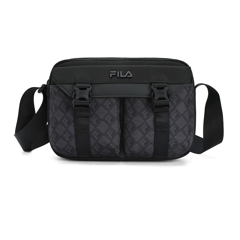 New FILA Fabric Crossbody Bag Men's Jet Black F13M528105FBK