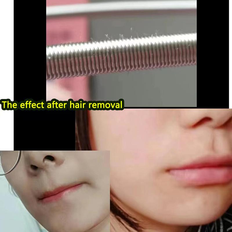 Epilator för kvinnor Mini ansiktshårborttagare Säker handhållen Fjädergängning Ansiktsfjäderborttagare