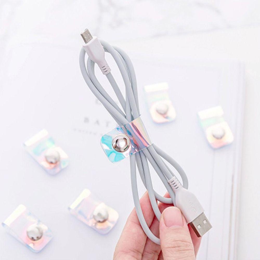

10Pcs Charging Cable Cord Fixing Straps Phone Cable Wire Cable Buckle Straps Bundling Organizer