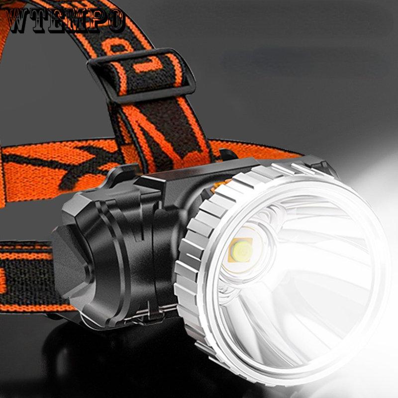 Outdoor Rechargeable Headlamp Home Portable Head-worn Torch Led Mini Strong Light Headlamp Outdoor Searchlight