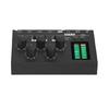 Flexible 4 Channel Sound Mixer Switchable Mono Stereo Low Noise 4 Channel Stereo Sound Mixer 6.35mm/3.5mm for Club