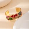 Colorful Graffiti Open Bracelet - High-end Men's and Women's Wristband - Unique Ethnic Style Accessory
