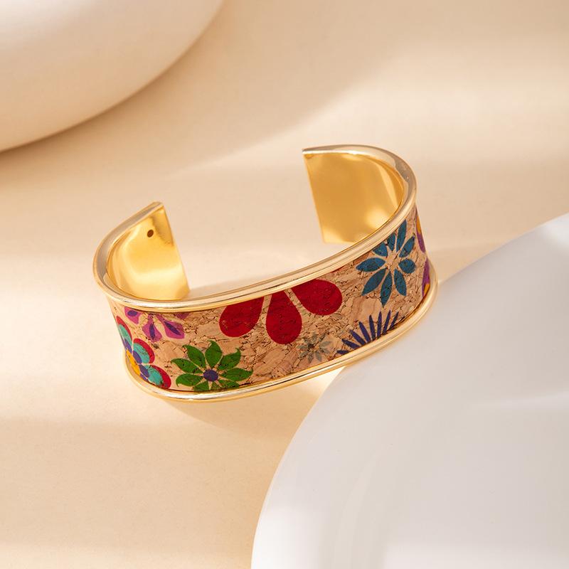 Colorful Graffiti Open Bracelet - High-end Men's and Women's Wristband - Unique Ethnic Style Accessory